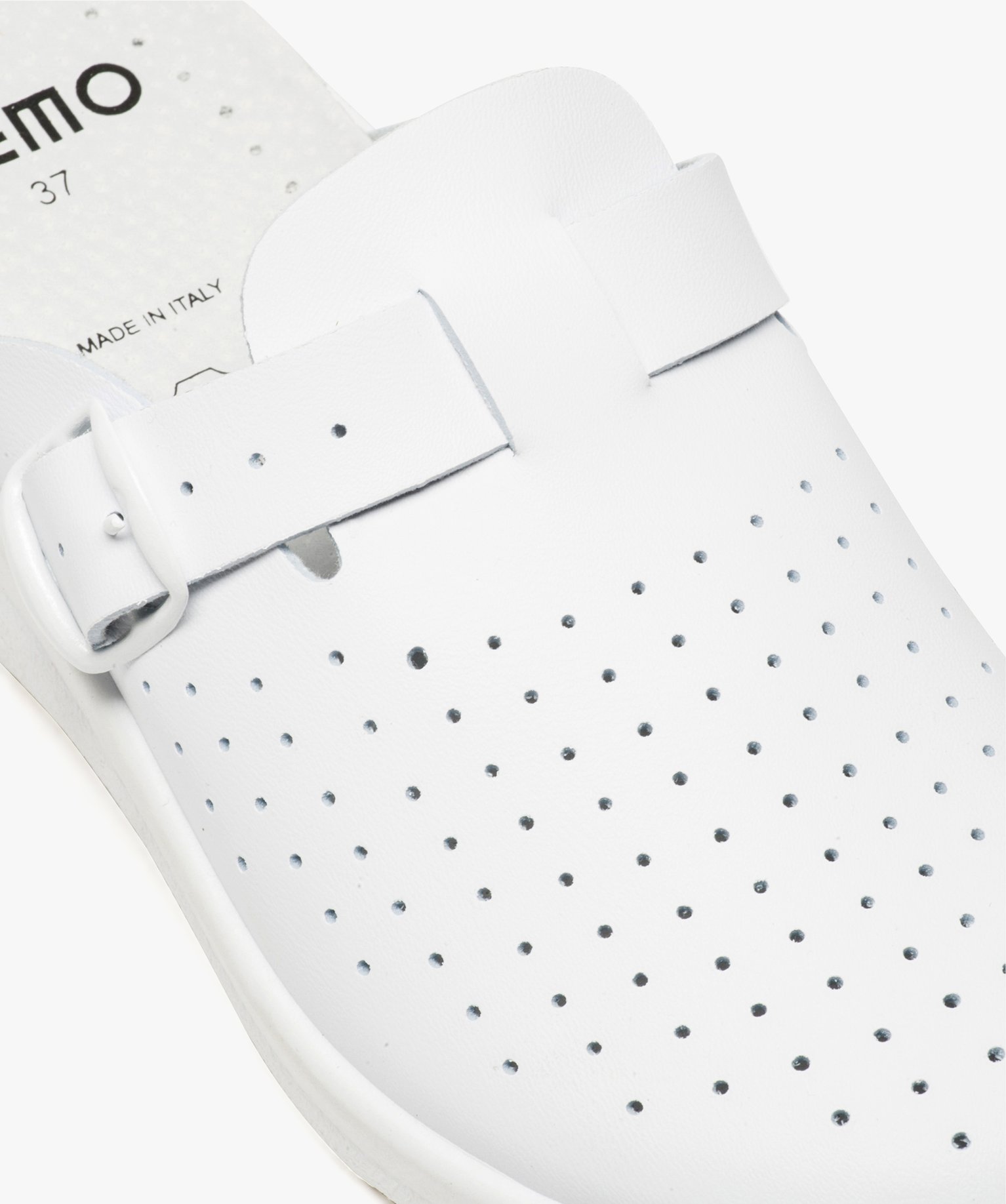 Sabots confort femme avec dessus perforé blanc | GEMO