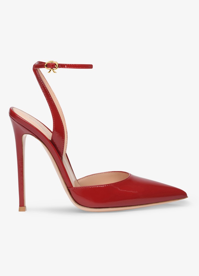 Gianvito Rossi Cara Slingback din piele lacuita
