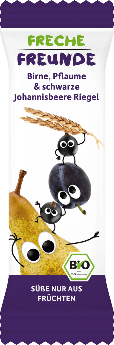 Fruchtriegel mit Getreide Birne, Pflaume & Brombeere ab 1 Jahr, 4x23g, 92 g