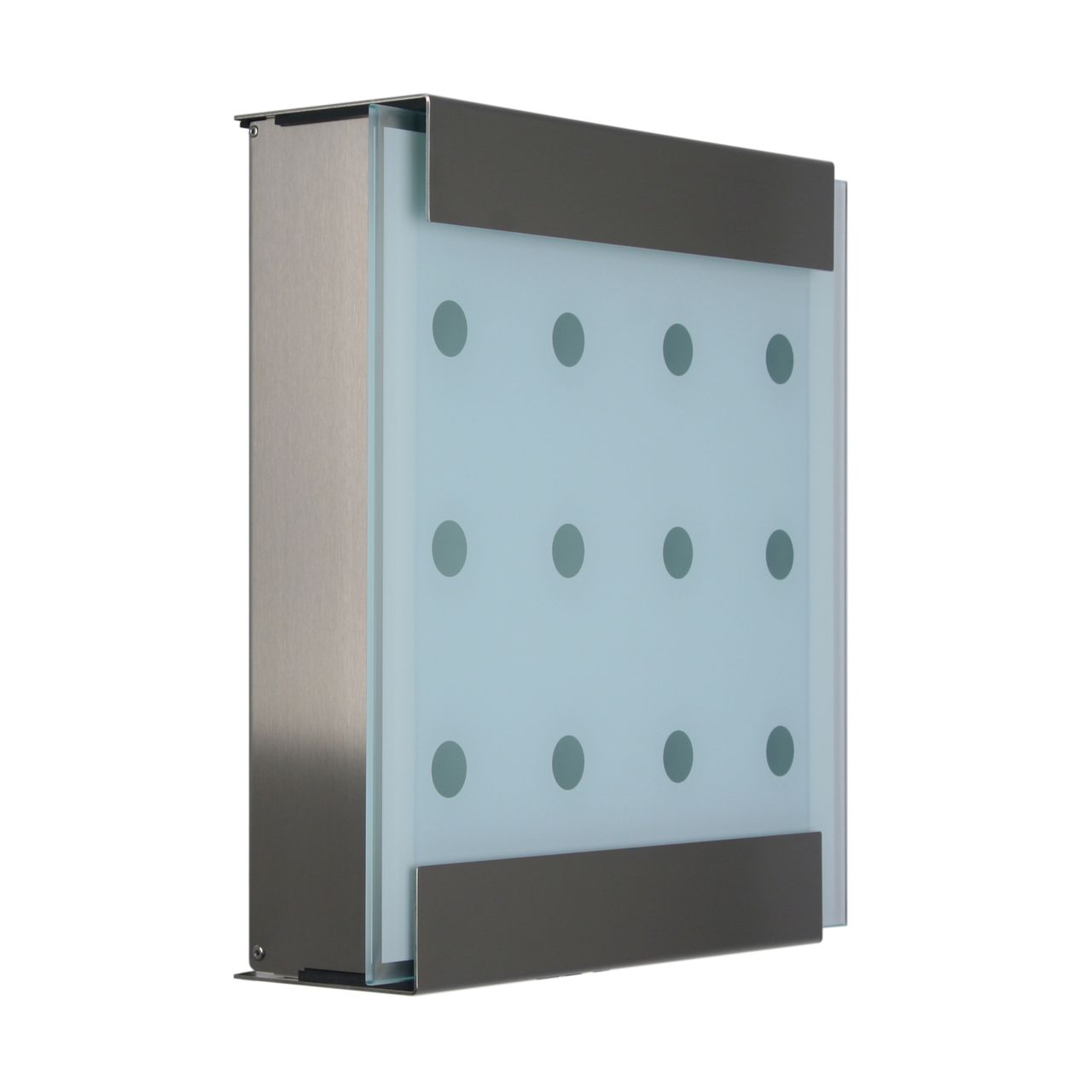 Keilbach Designprodukte Keilbach Briefkasten, Edelstahl, Glasfront
