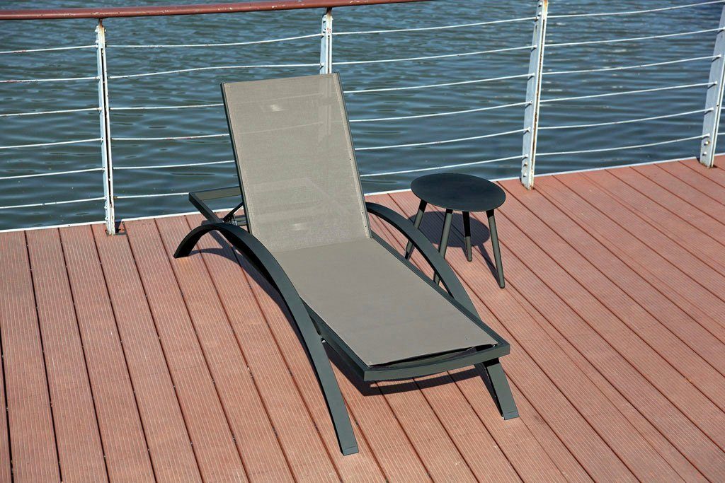 Garden Pleasure Gartenliege DONNA, Kunststoff, taupe