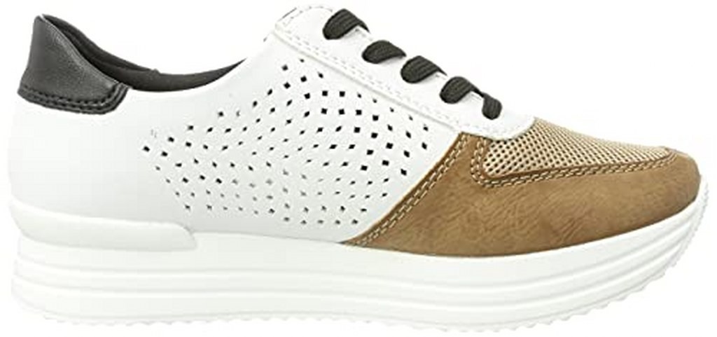 RIEKER Freizeit Schnürer taupe FSK Damen Halbschuhe