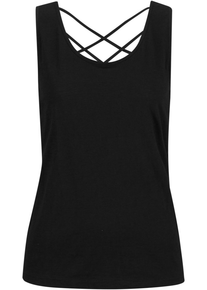 Jersey-Top mit Rückendetail