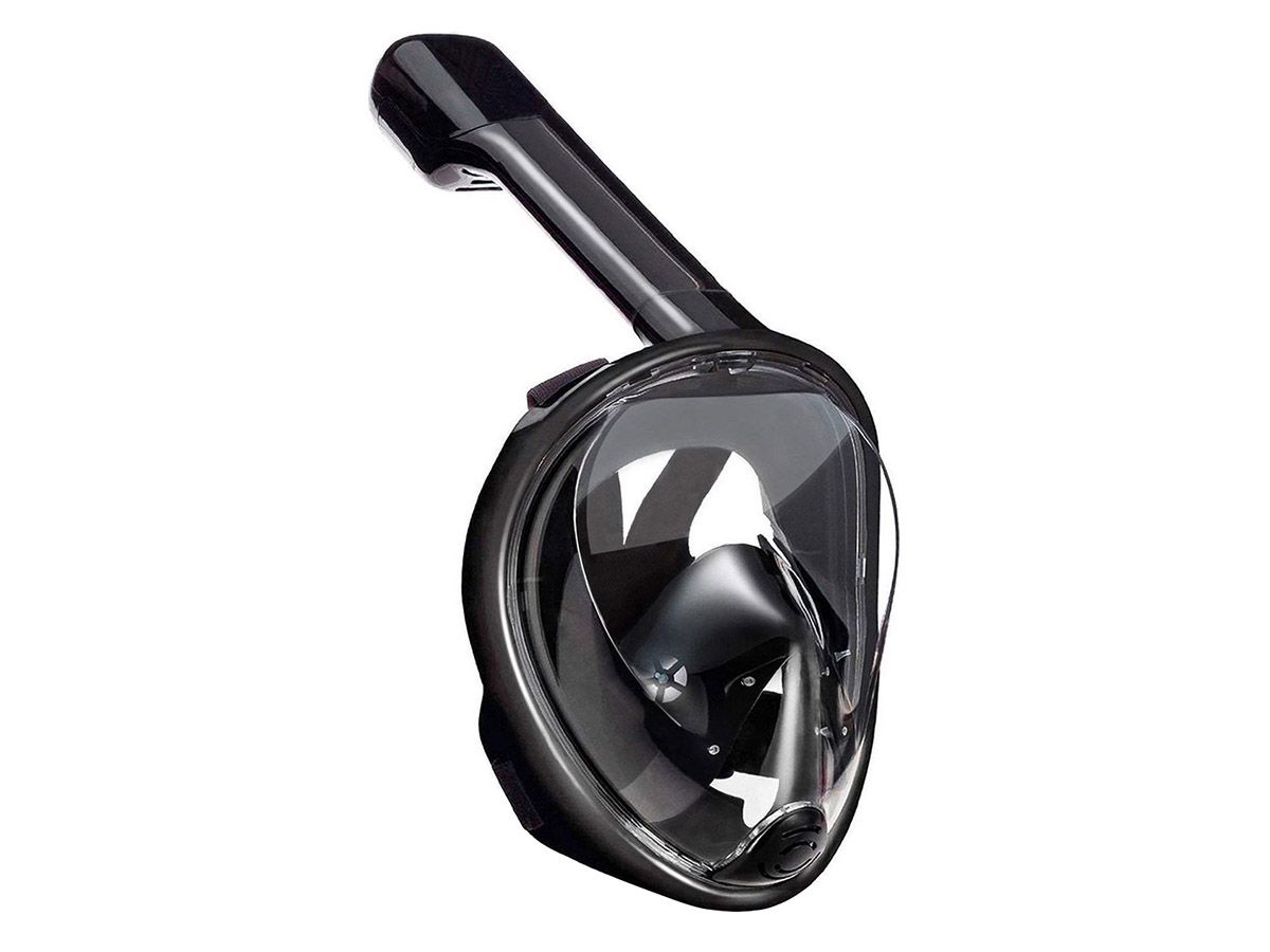 Campingwise L/XL schwarzer Vollgesichts-Tauchmaske