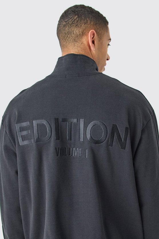 Kastiges Oversize Sweatshirt mit Trichterkragen