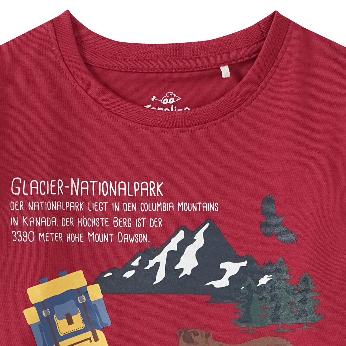 Kinder Langarmshirt mit Nationalpark-Motiv