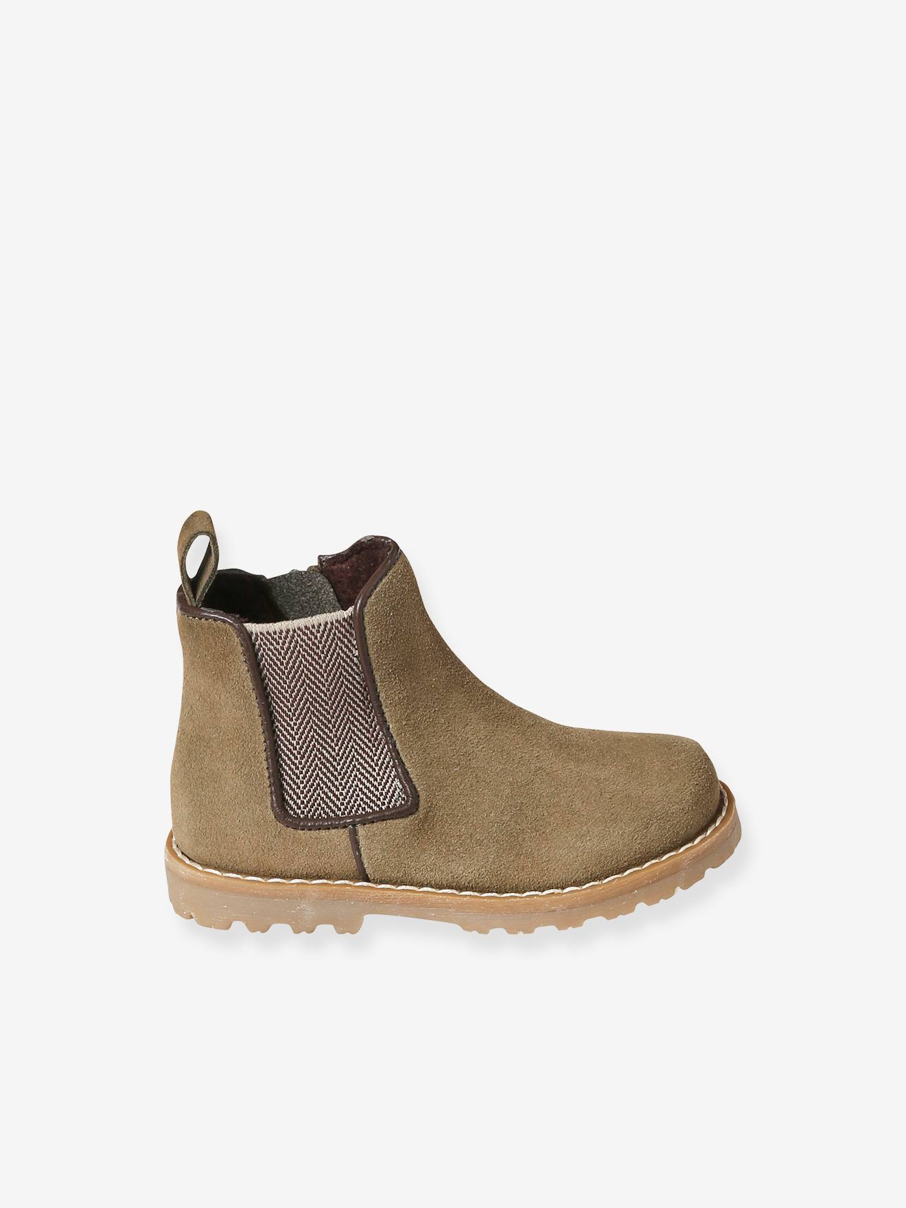 Vertbaudet Baby Boots mit Reißverschluss - khaki