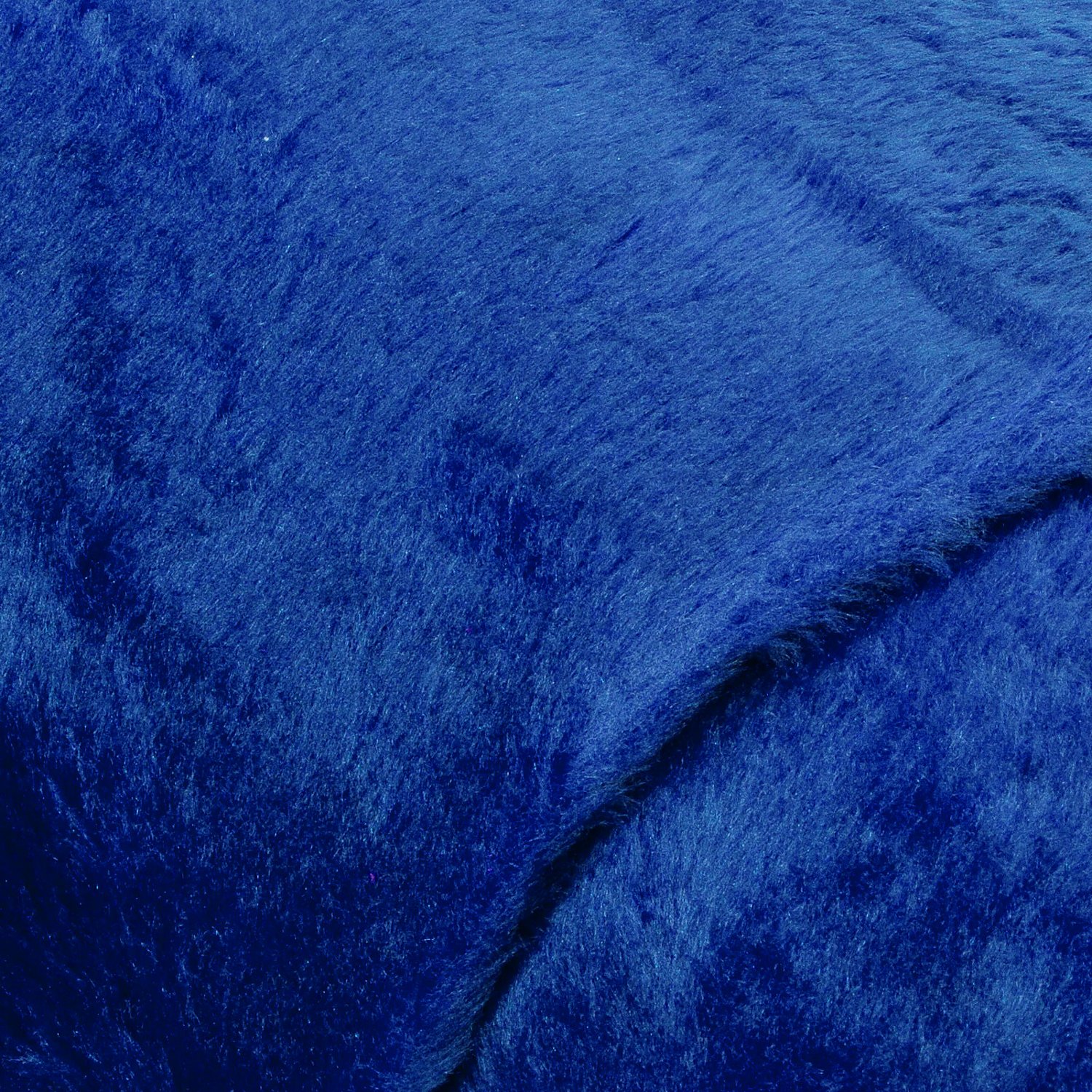 Plüschstoff, royalblau