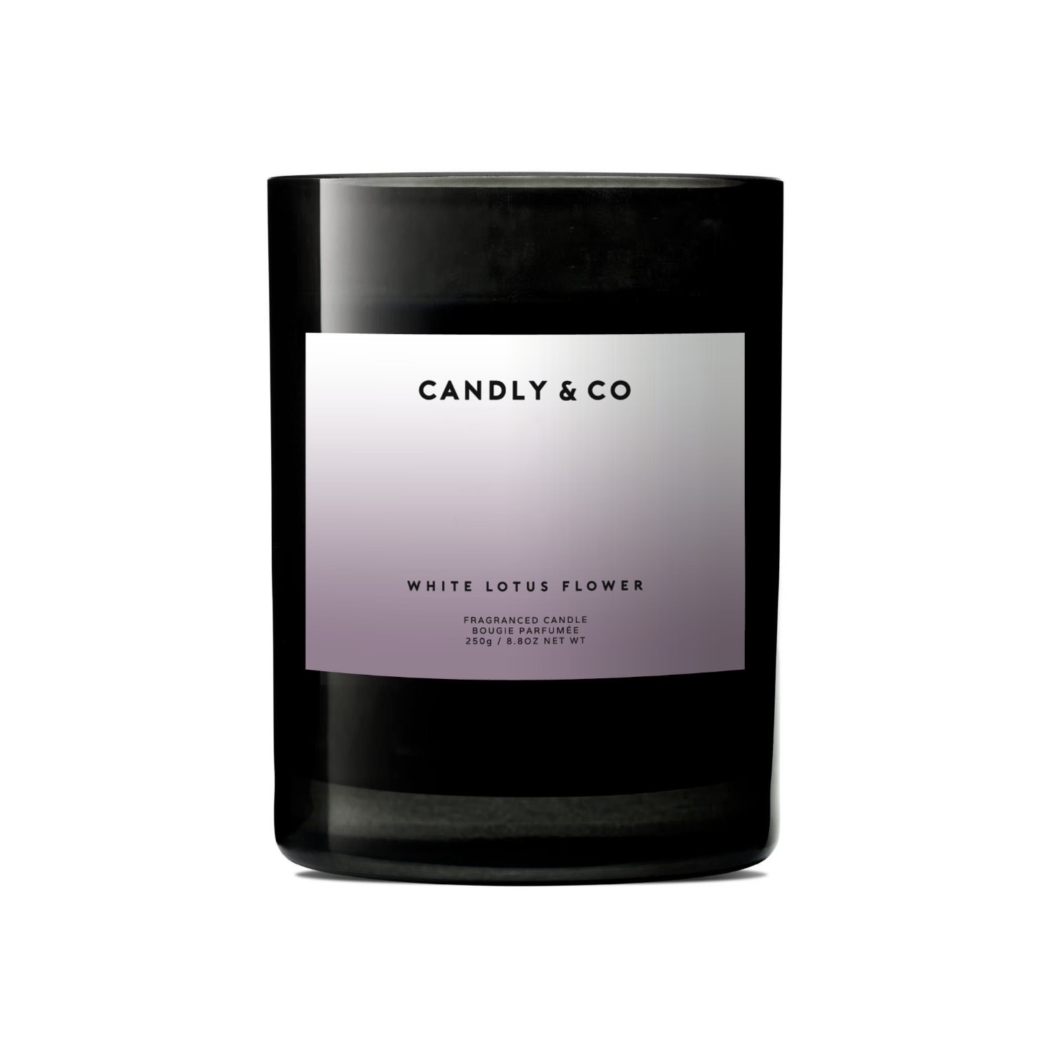 Candly&Co Stearinlys nr. 8 Hvid Lotusblomst / Moskus