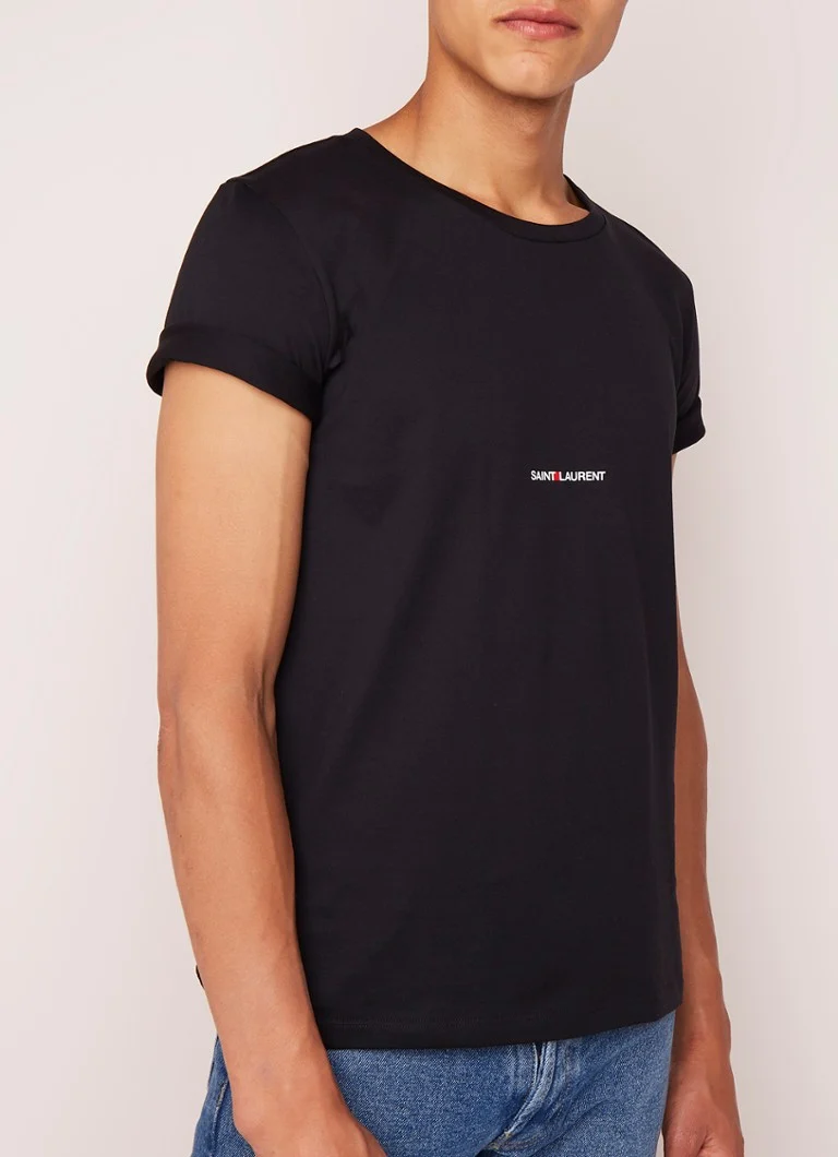 T-shirt Saint Laurent con logo stampato