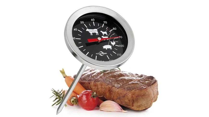 KÜCHENPROFI Bratenthermometer schwarz