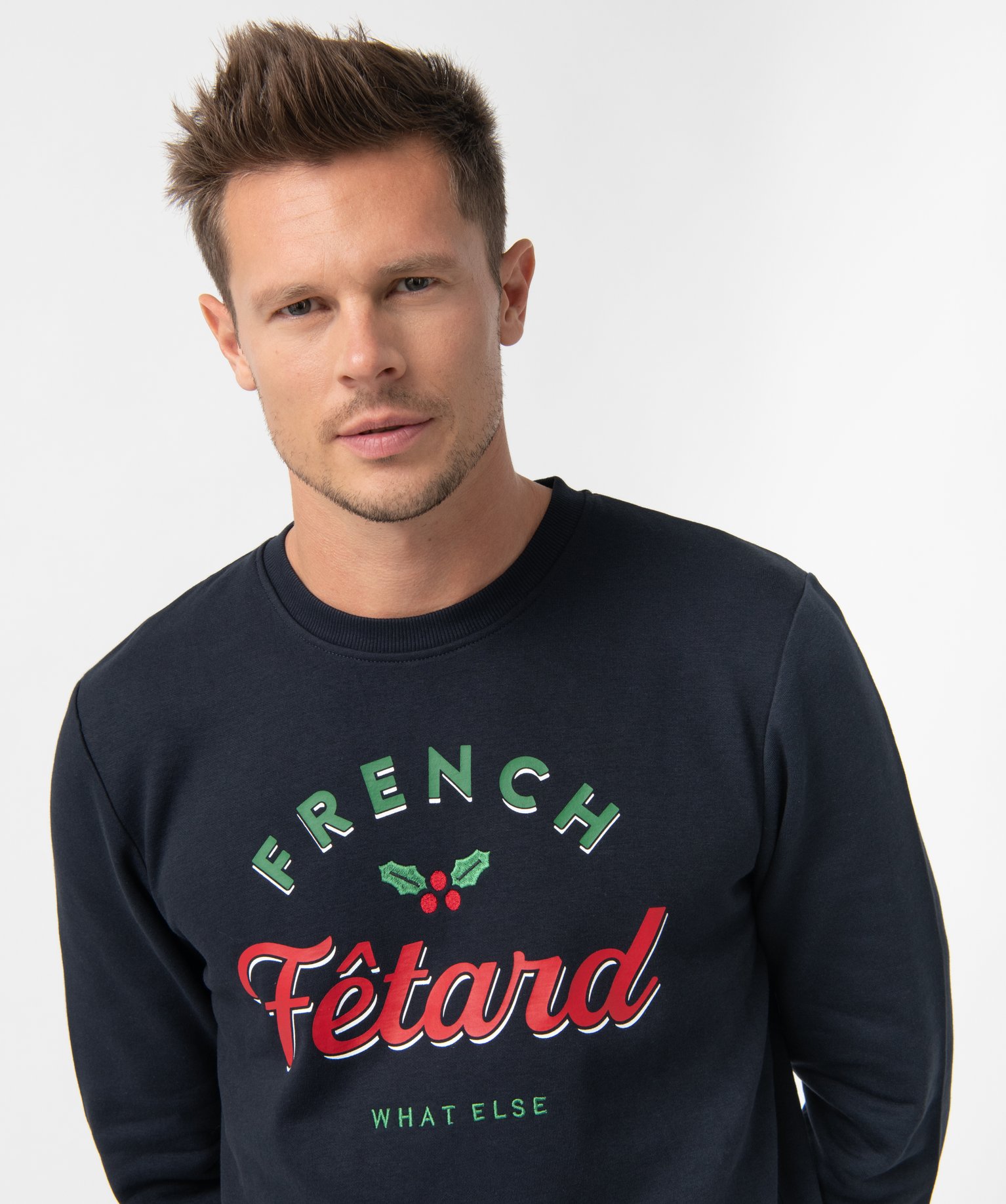 Sweat de Nol homme à message bleu fonce | GEMO