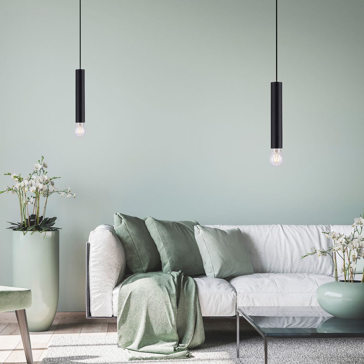 JUST LIGHT LechtenDirekt Pendelleuchte BRUNA, 1-flg.,1xE27/60Watt, Innenleuchte, IP20