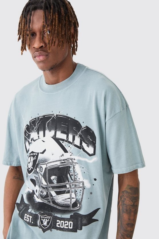 Oversize T-Shirt mit lizenziertem Nfl Raiders Print