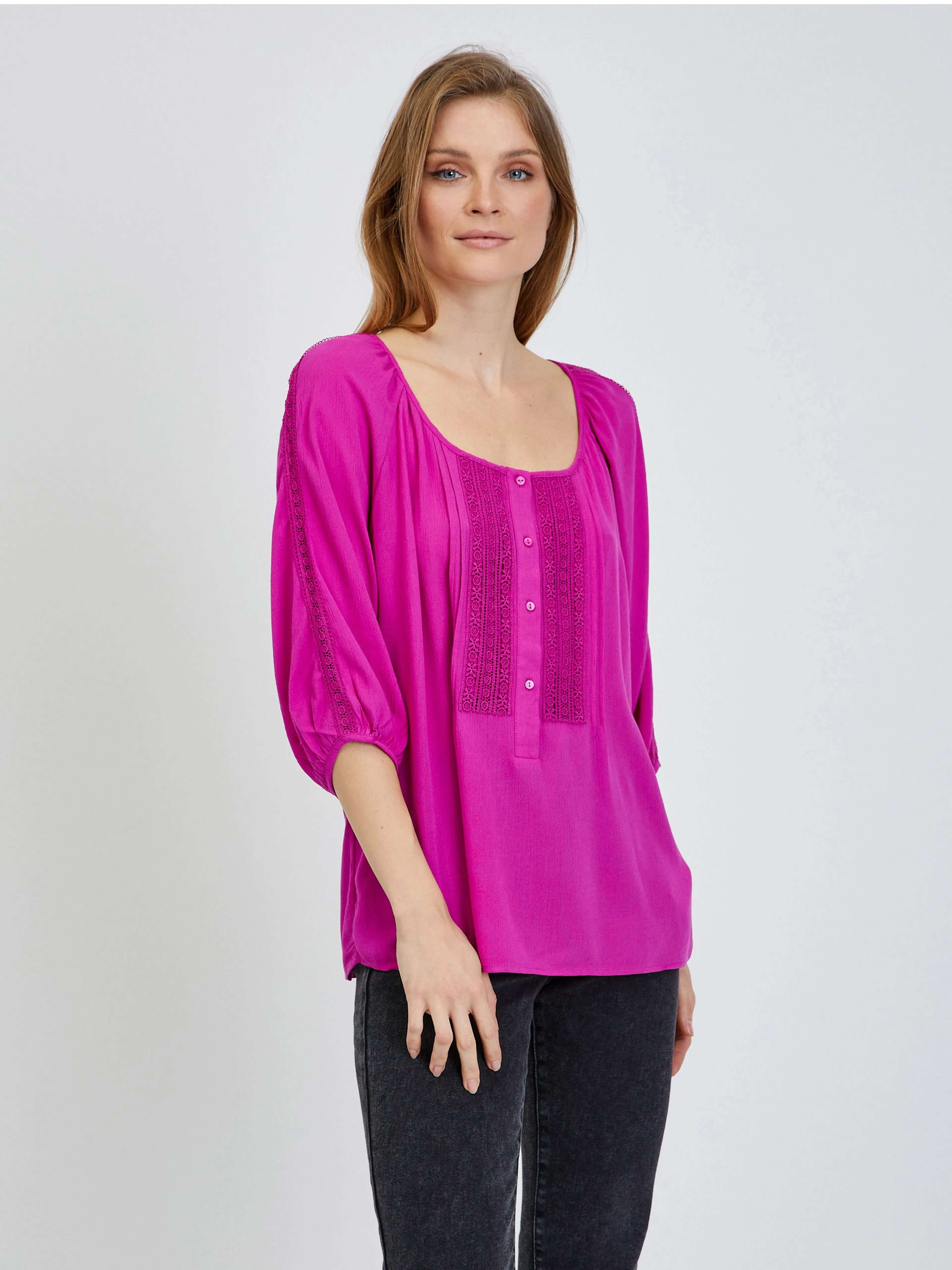Dunkelrosa Bluse ORSAY