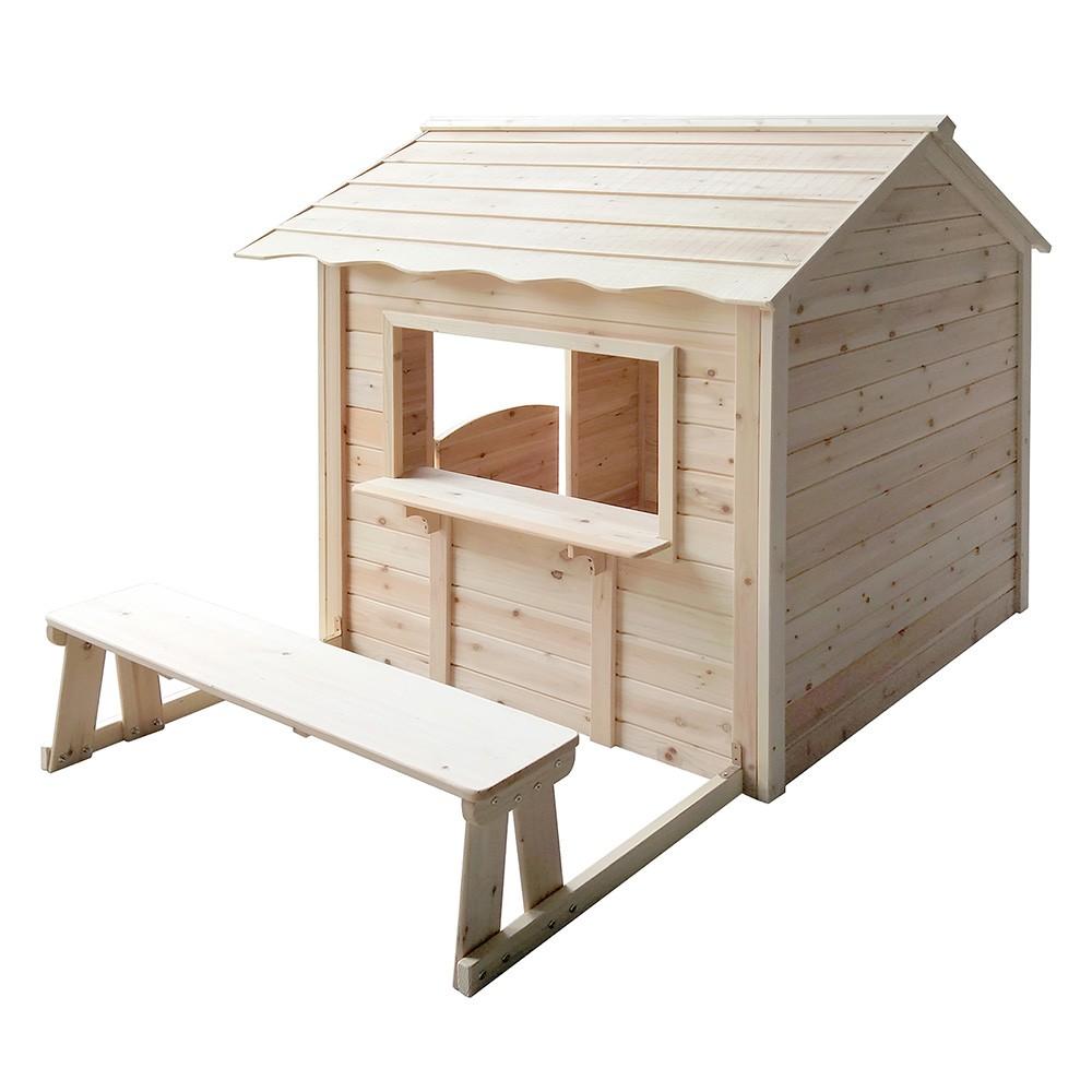 Home Deluxe Spielhaus - Der große Palast / Natur mit Bank