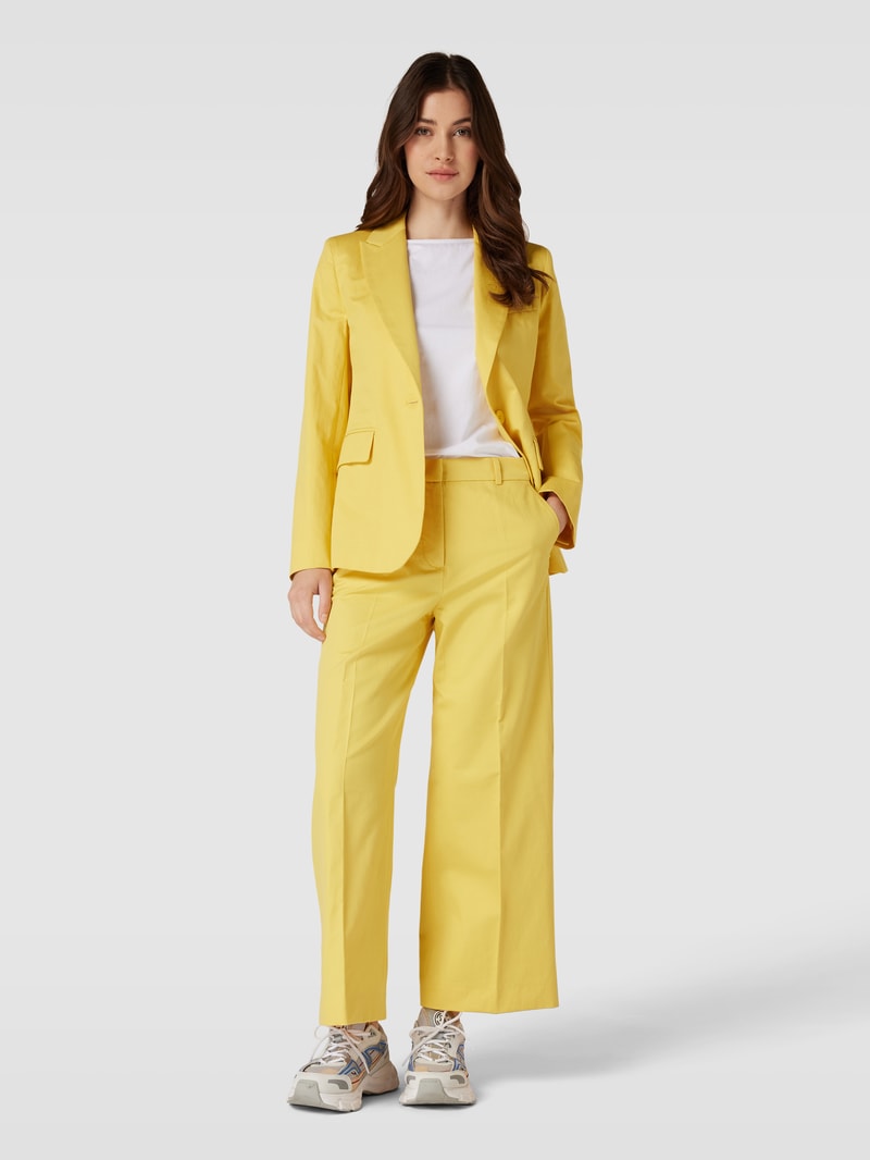 Blazer mit Brustleistentasche in gelb