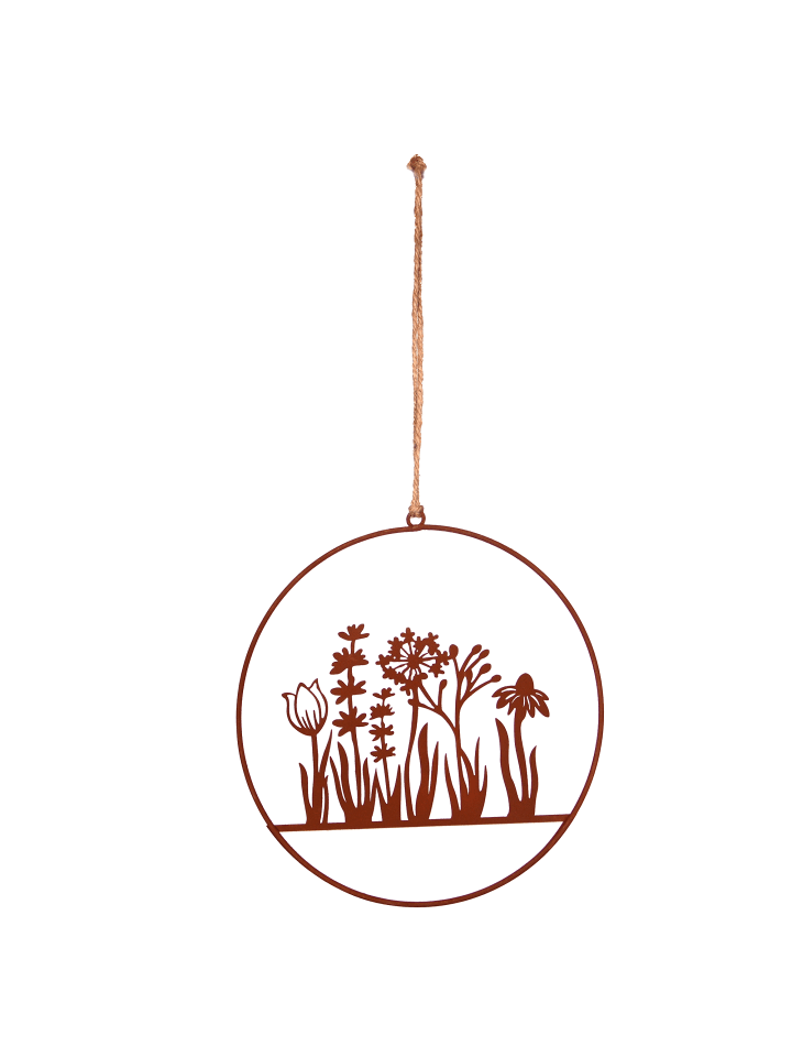 UNUS Aufhänger Blumenornament in Rost günstig kaufen