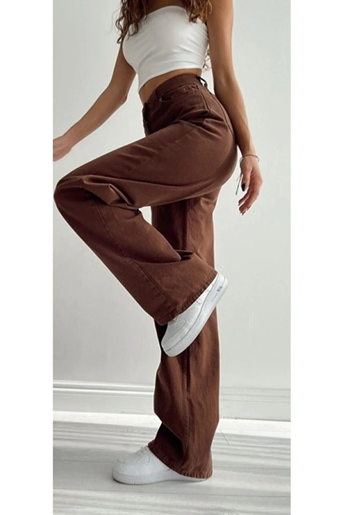 Trn JNS  Jeans - Braun - Wide Leg