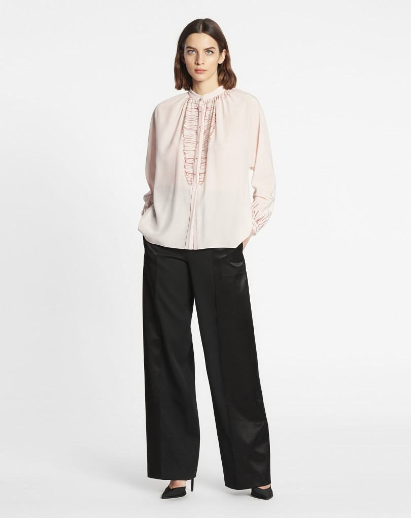 PANTALON A JAMBES LARGES