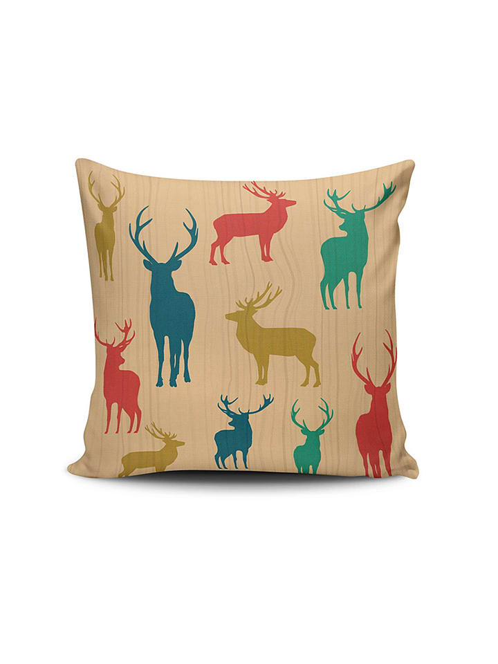Colorful Cotton Kissen in Beige/ Bunt günstig kaufen 43x43 cm