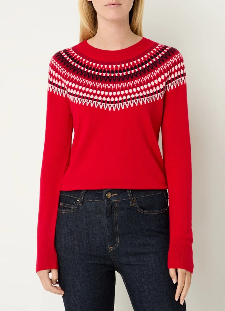 Maglione Greta a maglia fine di Hobbs, in misto cashmere con motivo a maglia