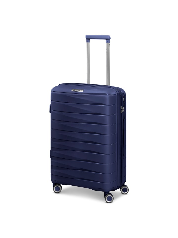 Franky London 4 Rollen Kofferset 3-teilig mit Dehnfalte in dark blue günstig kaufen onesize