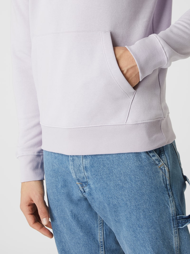 Hoodie aus Baumwollmischung Modell 'Star' in flieder