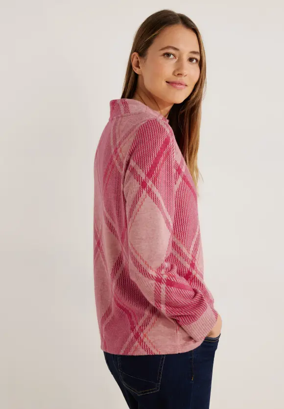 CECIL Langarmshirt Kariert