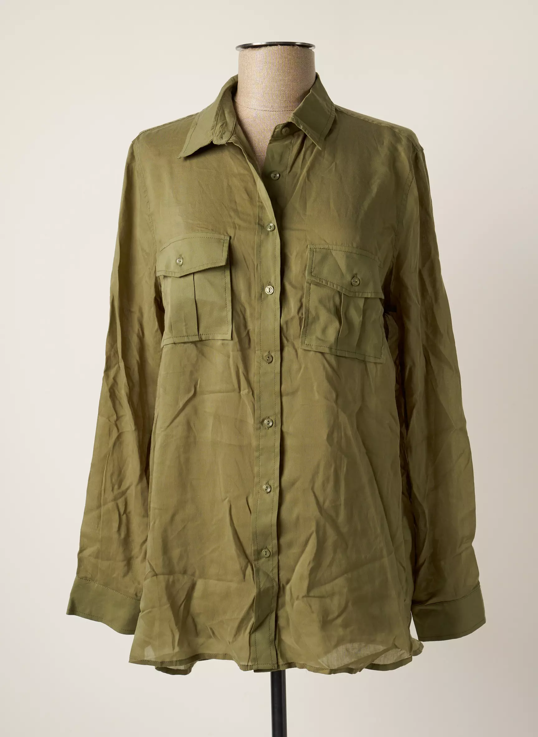 Grace Mila Chemisiers Femme couleur vert