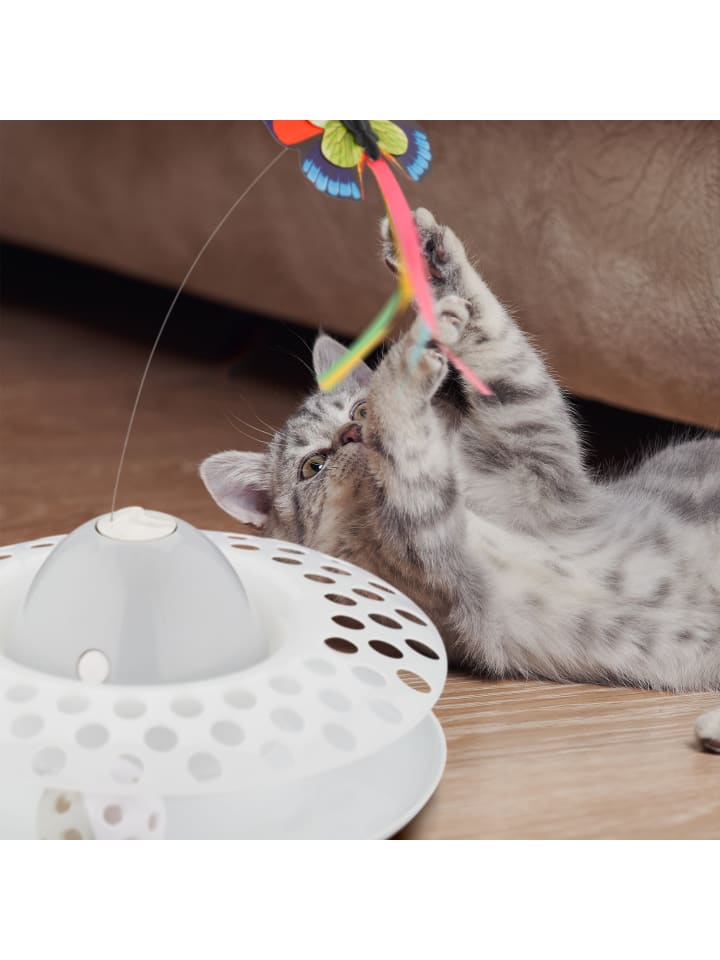 relaxdays Katzenspielzeug in Weiß - (H)33,5 x  Ø 22 cm günstig kaufen onesize