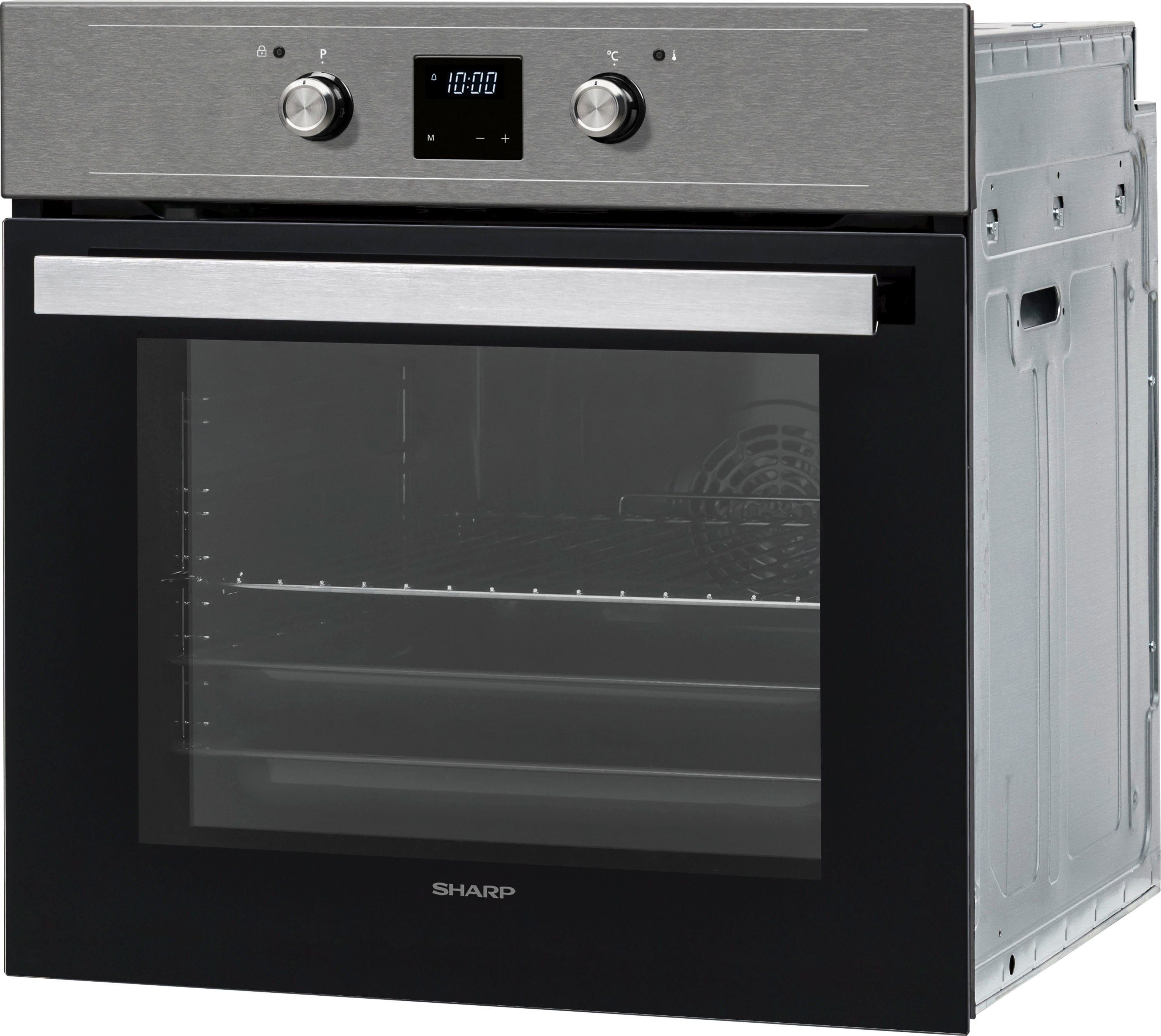 Sharp Einbaubackofen K-61DX28AM0-EU, Pyrolyse-Selbstreinigung