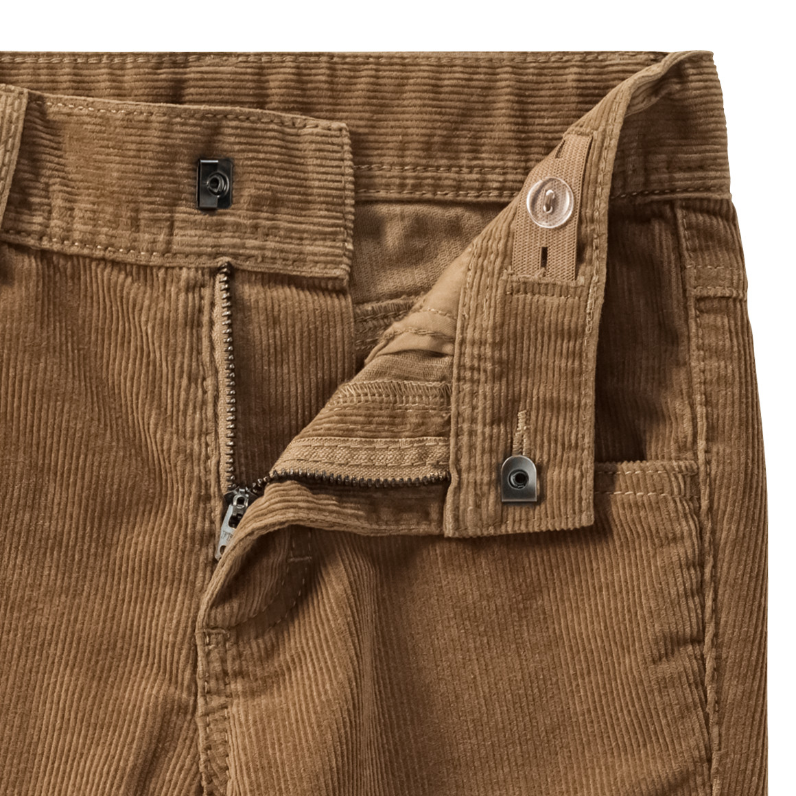 Jungen Cordhose mit verstellbarem Bund hellbraun