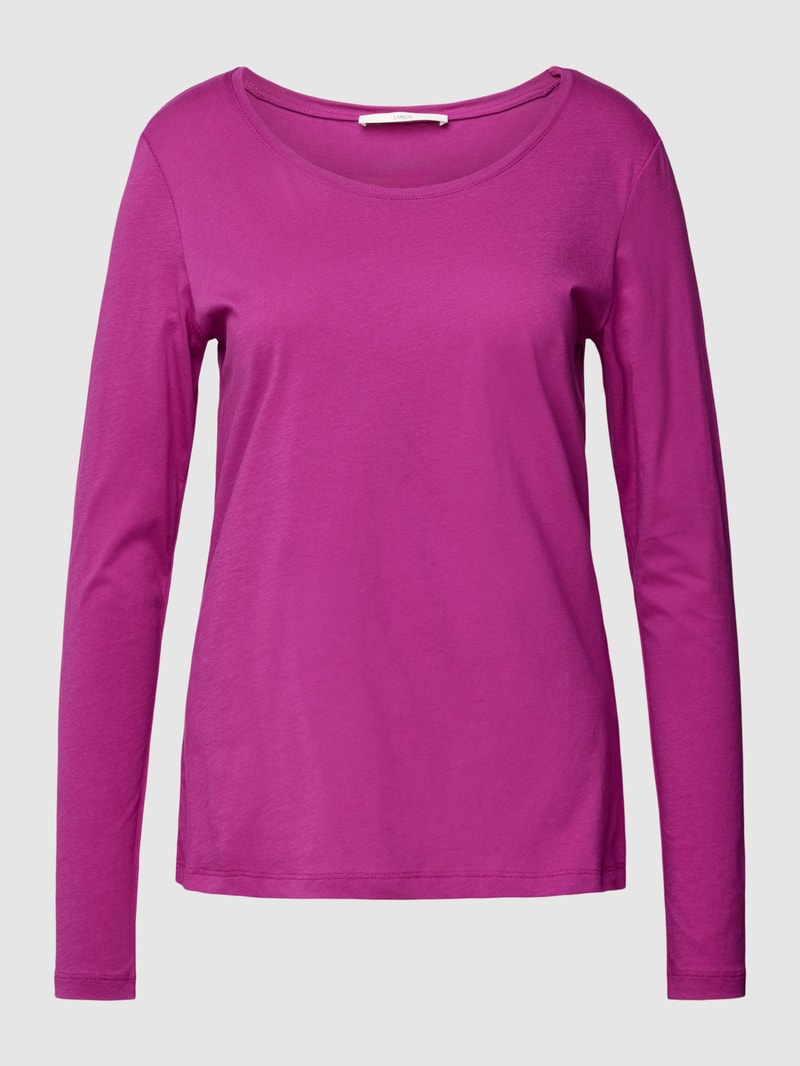 Longsleeve mit Rundhalsausschnitt in pink