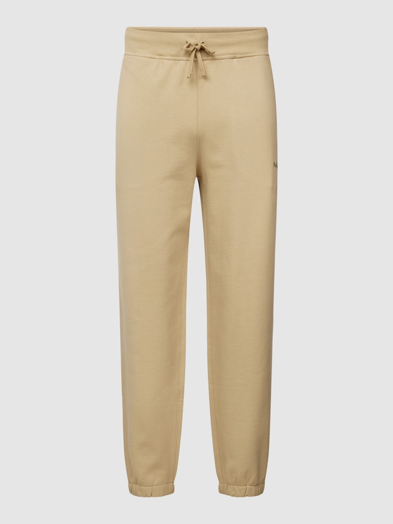 Sweatpants mit Label-Detail in khaki