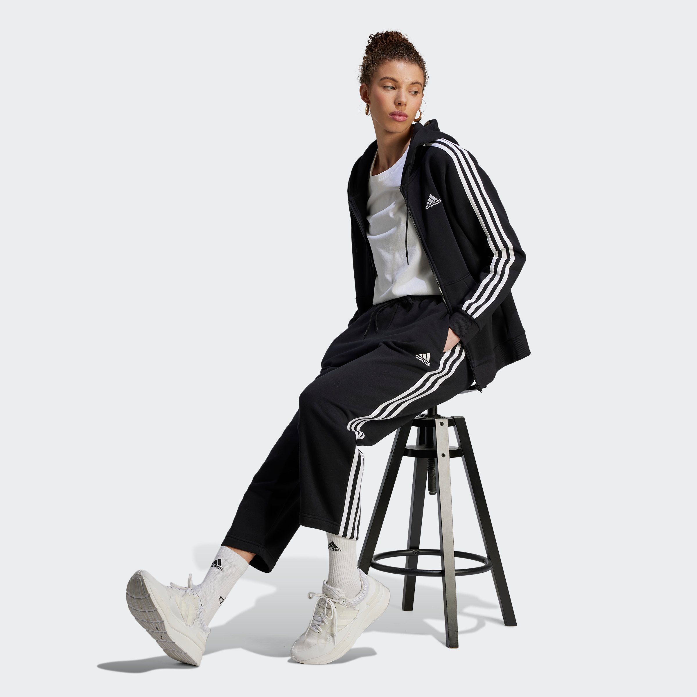 adidas Sportswear Sporthose ESSENTIALS 3STREIFEN OPEN HEM HOSE (1-tlg)