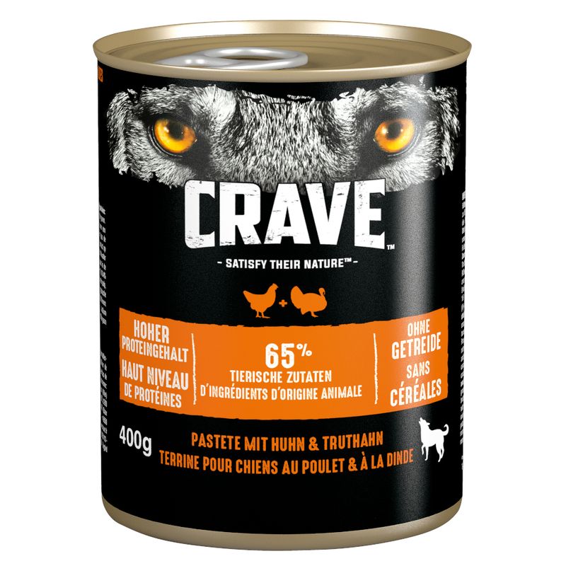 Crave Adult Hundefutter 6 x 400 g