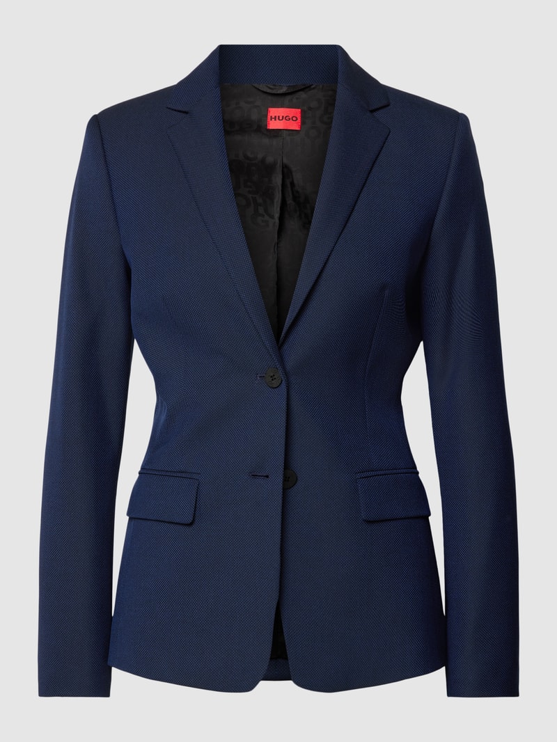 Blazer mit Pattentaschen Modell 'Adalas' in marineblau