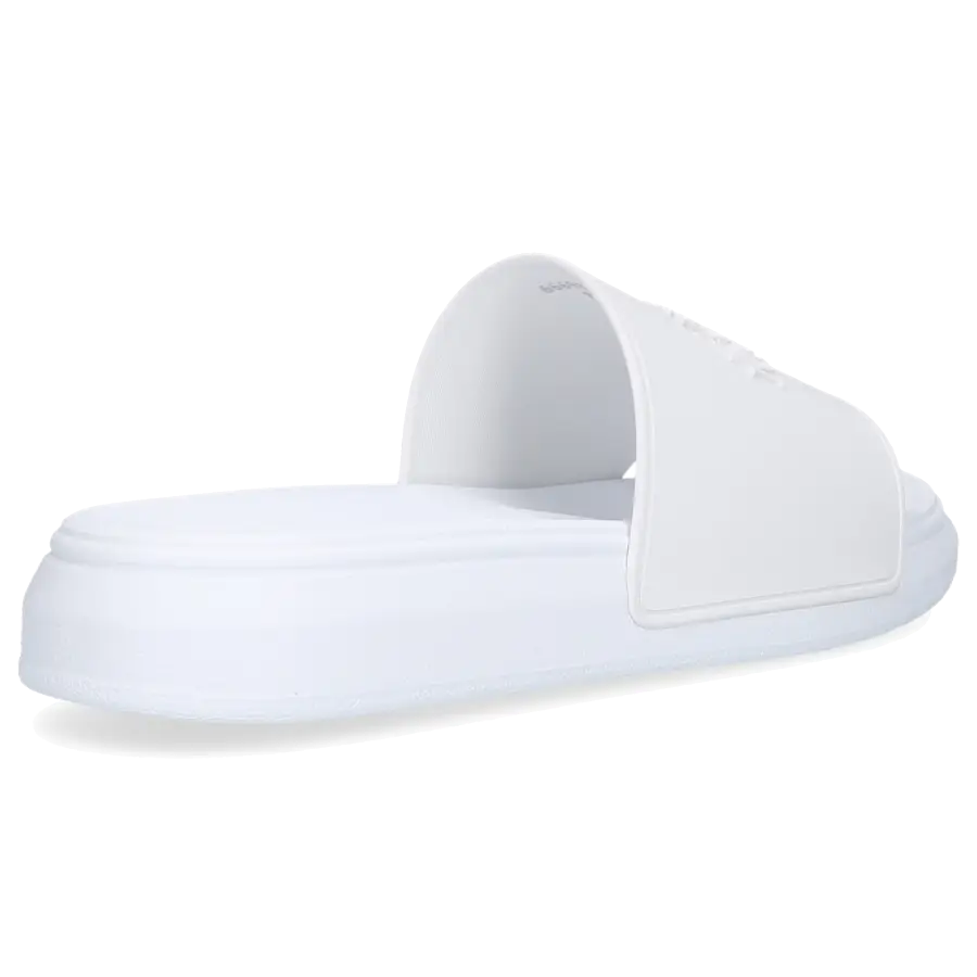 Alexander McQueen - Badeschuhe POOL SLIDE Kautschuk - weiß