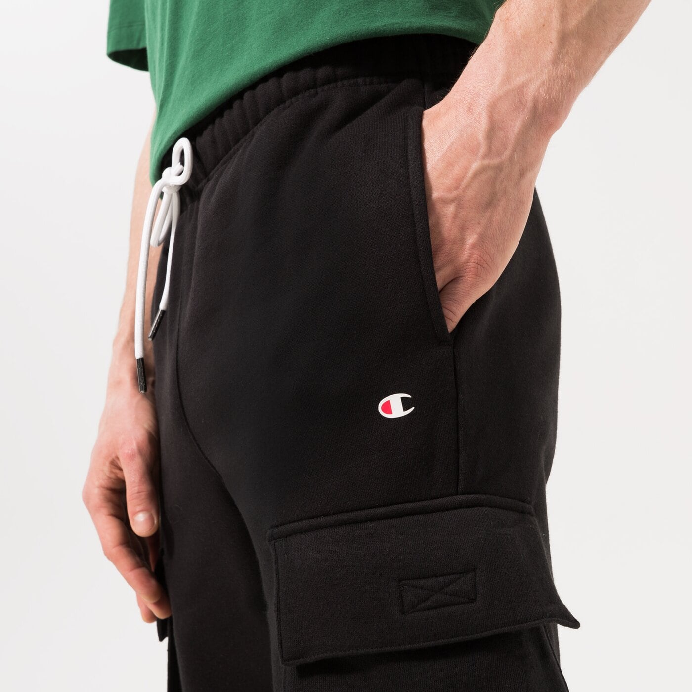 CHAMPION HOSE RIB CUFF CARGO PANT Schwarz