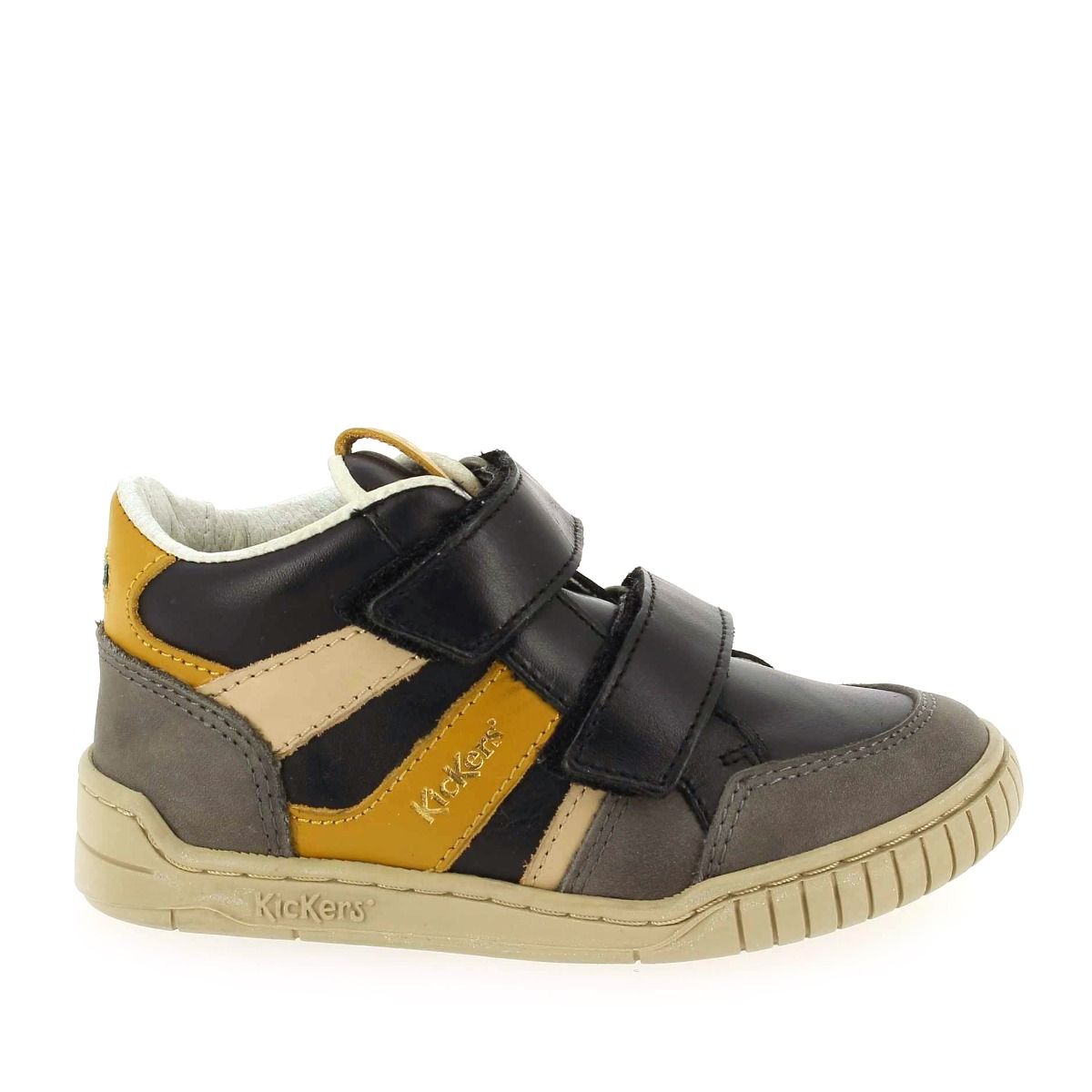 Kickers  WINCKY VEL - Gris jaune