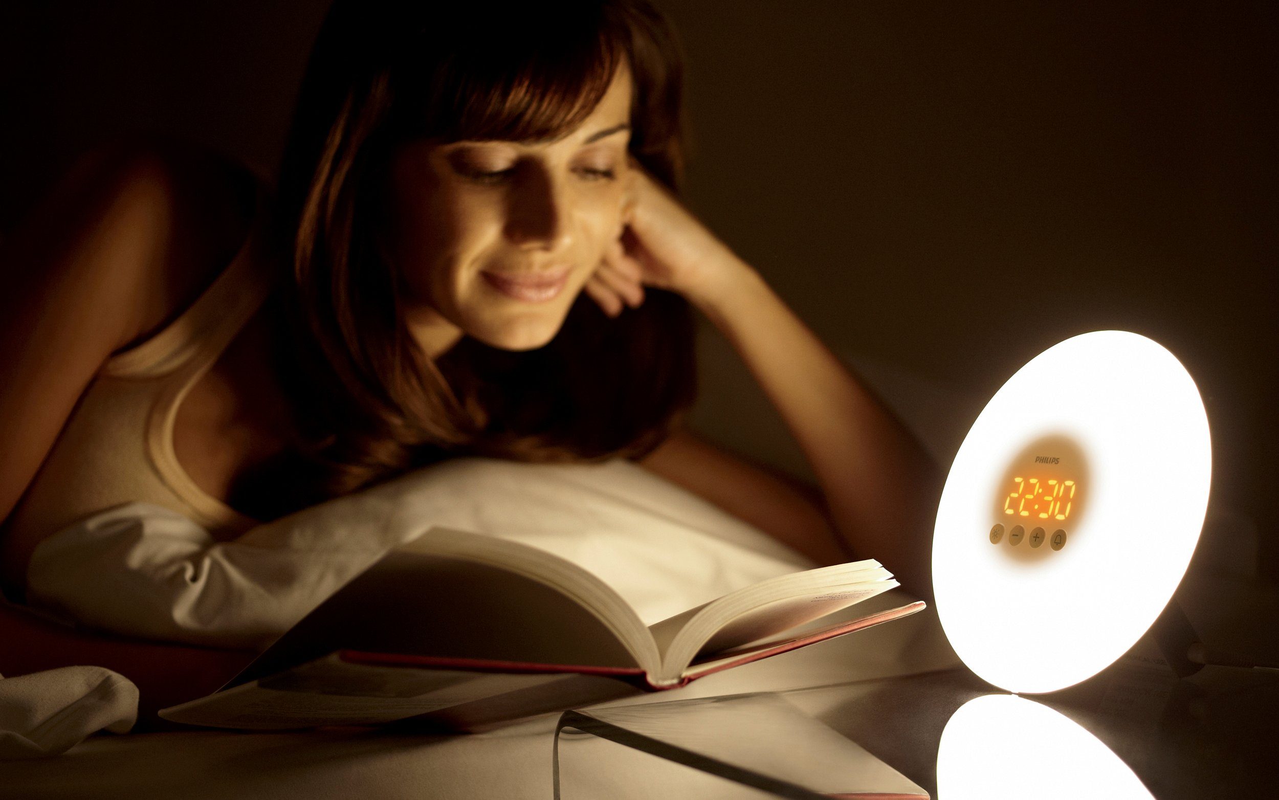Philips Tageslichtwecker Wake-up Light HF3500/01 mit 10 Helligkeitseinstellungen und Schlummerfunktion