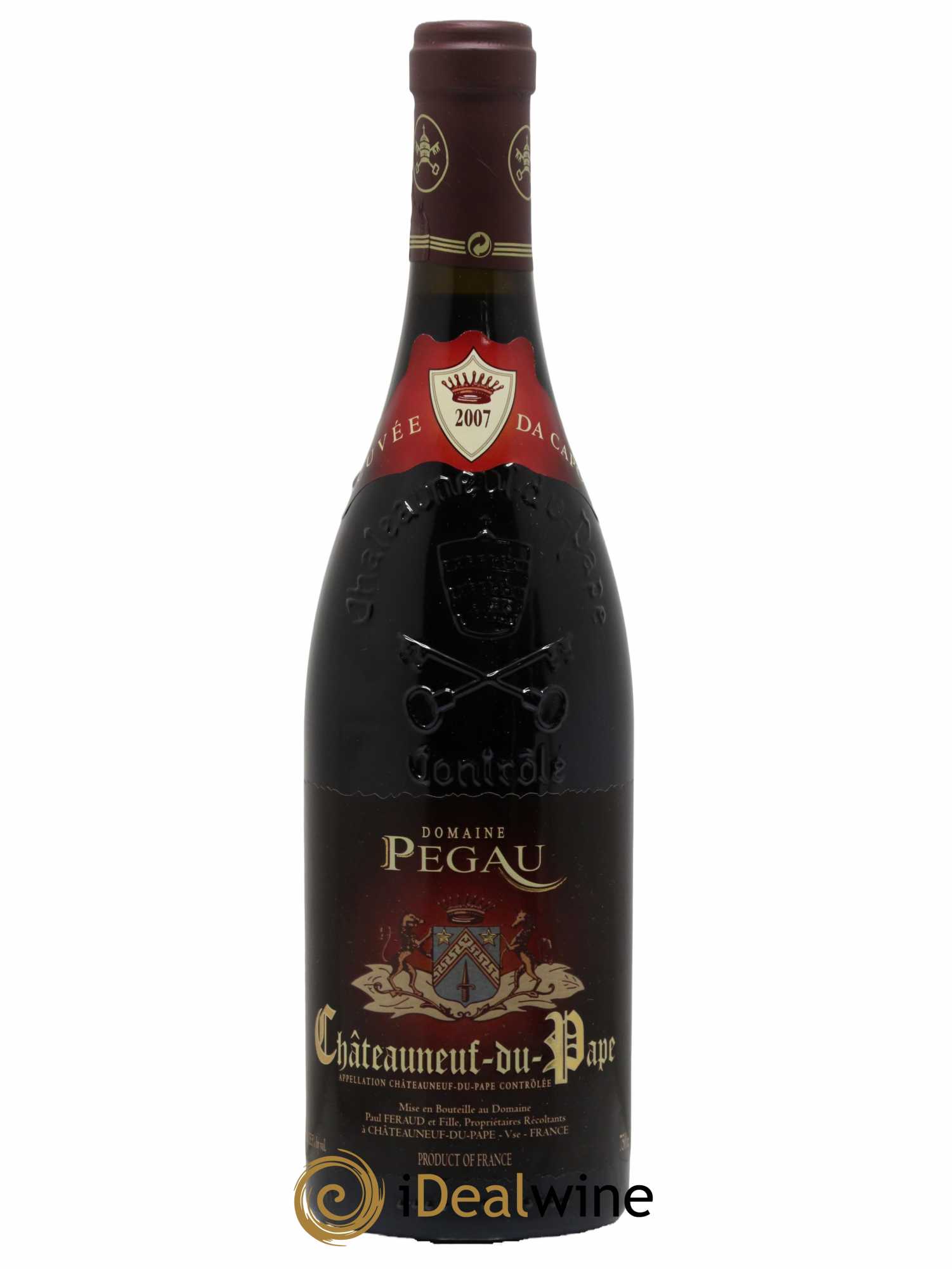 Châteauneuf-du-Pape Domaine du Pegaü Cuvée Da Capo Paul et Laurence Féraud  2007 - Lot de 1 Bouteille