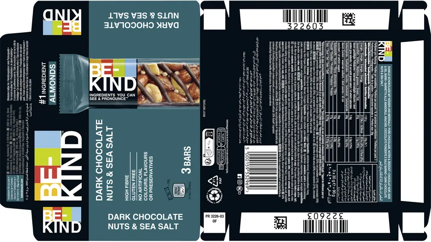 BE-KIND® Dark Chocolate Nuts & SeaSalt 90 g