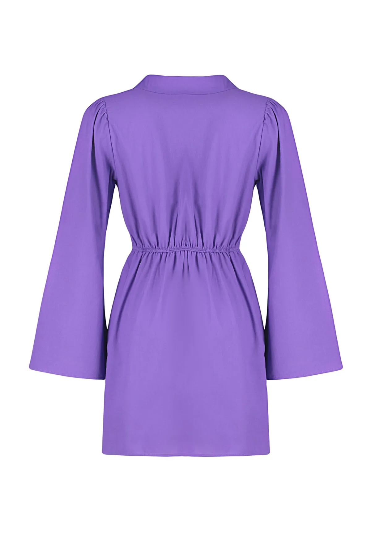 Trendyol Collection  Lila Mini-Strandkleid aus 100 % gewebter Baumwolle TBESS23EL00289