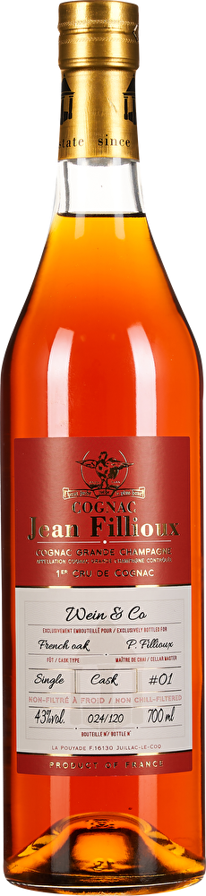 Jean Fillioux Cognac Single Cask 1er Cru 0,7 Liter im Geschenkkarton