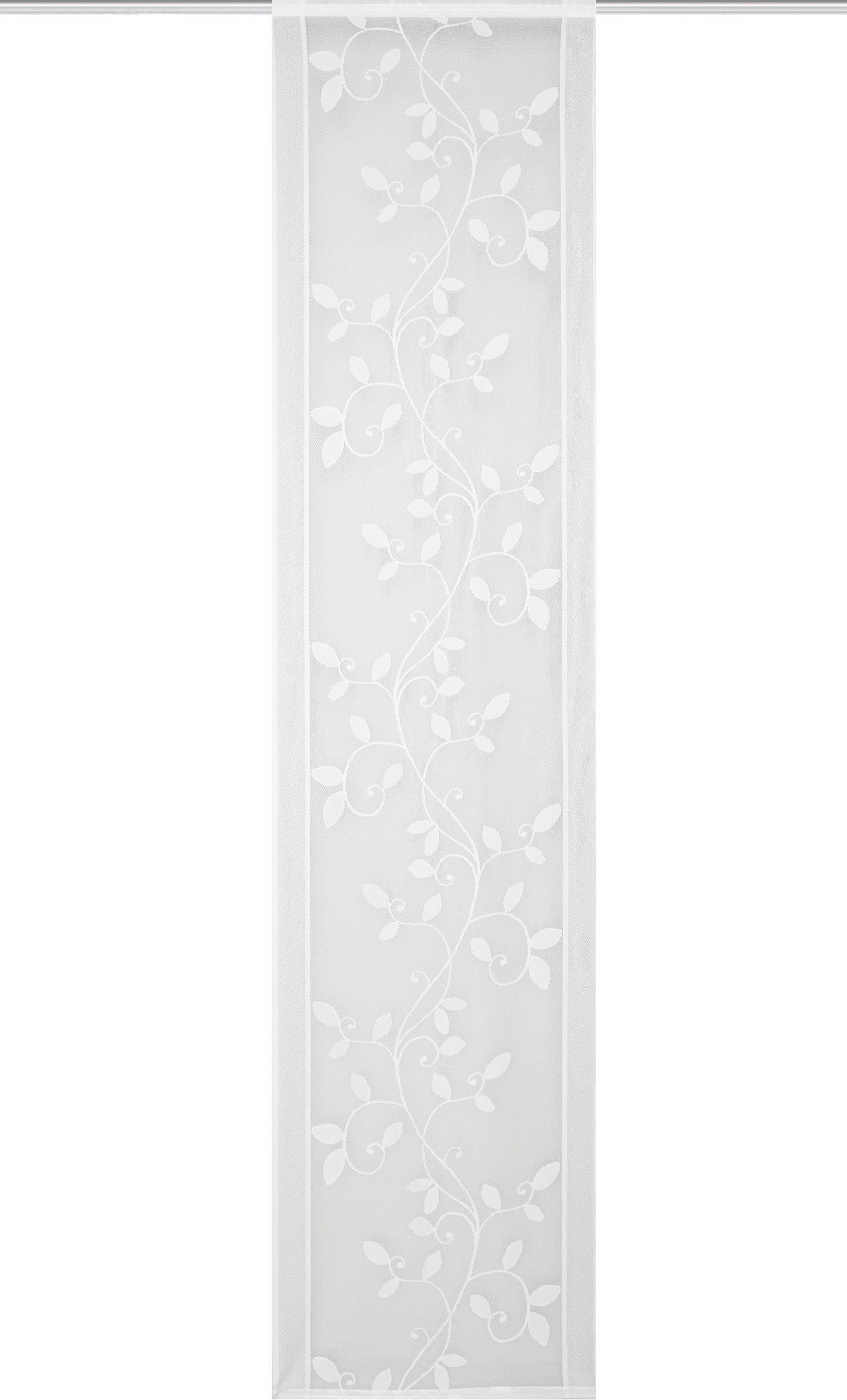 Schiebegardine RANUS, HOME WOHNIDEEN, Klettschiene (1 St), transparent, Wirkware, Schiebegardine RANUS Jacquard