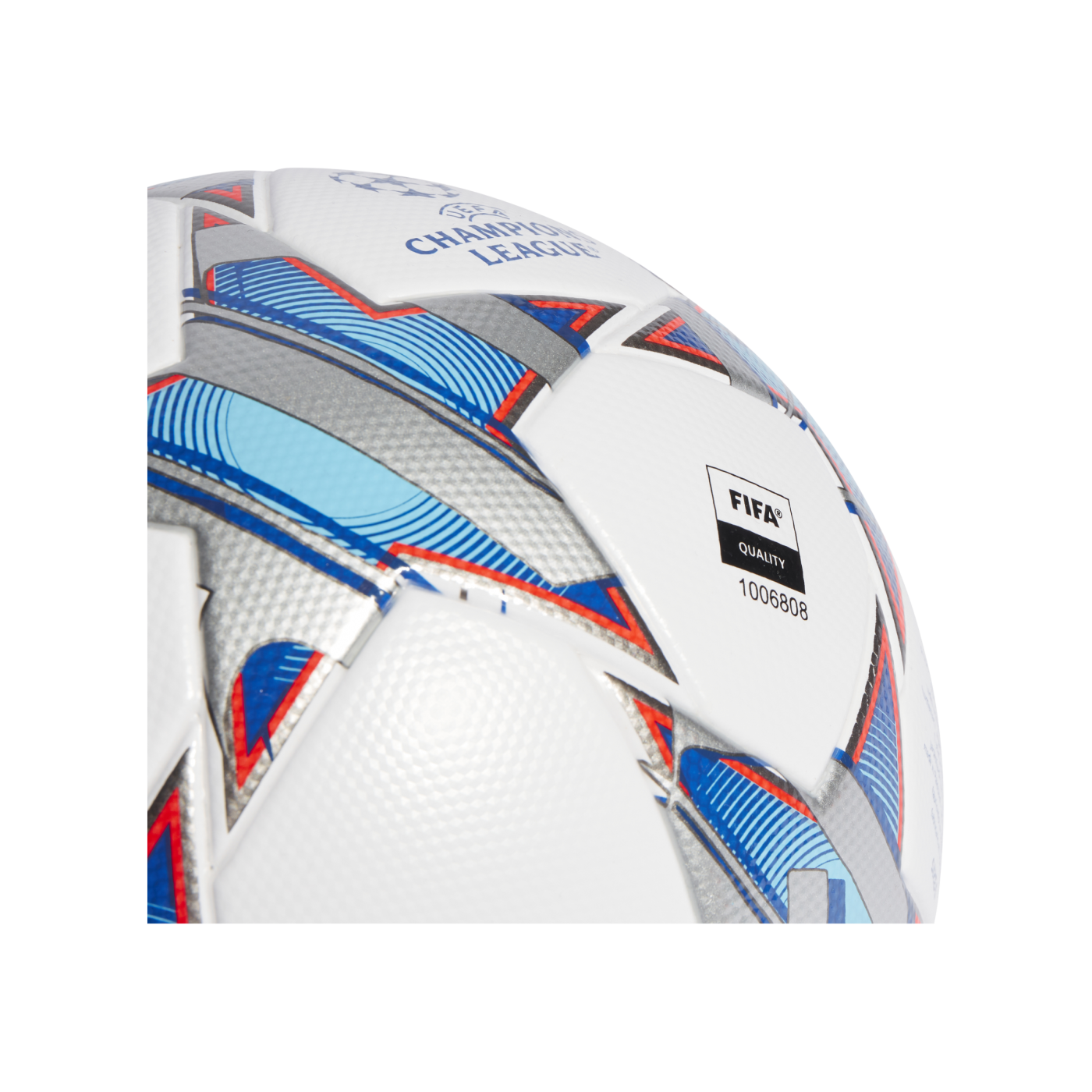 adidas UCL League Trainingsball Weiss Silber Blau