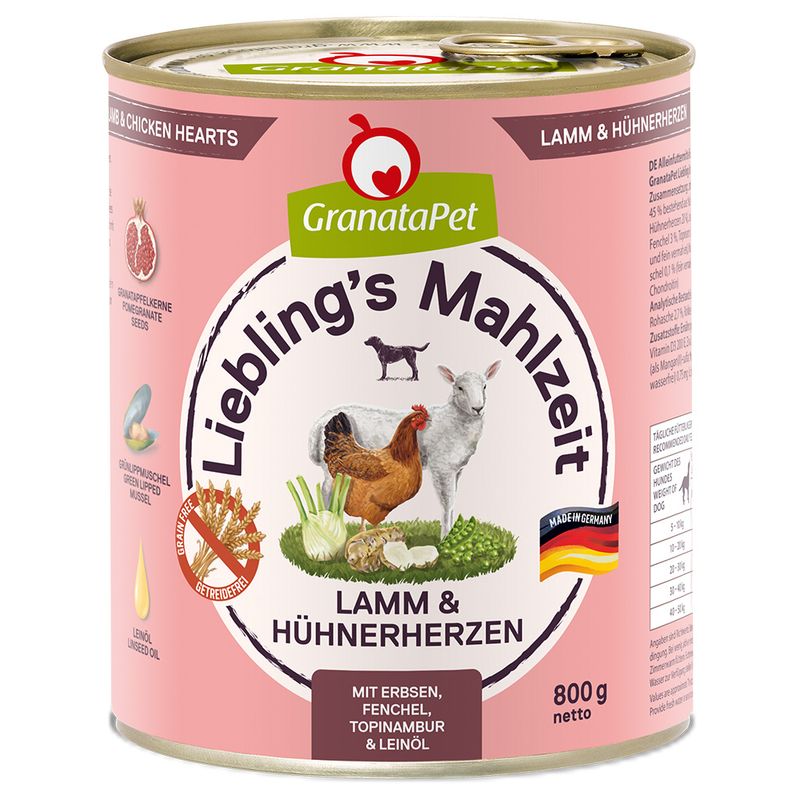 Sparpaket GranataPet Liebling's Mahlzeit 12 x 800 g