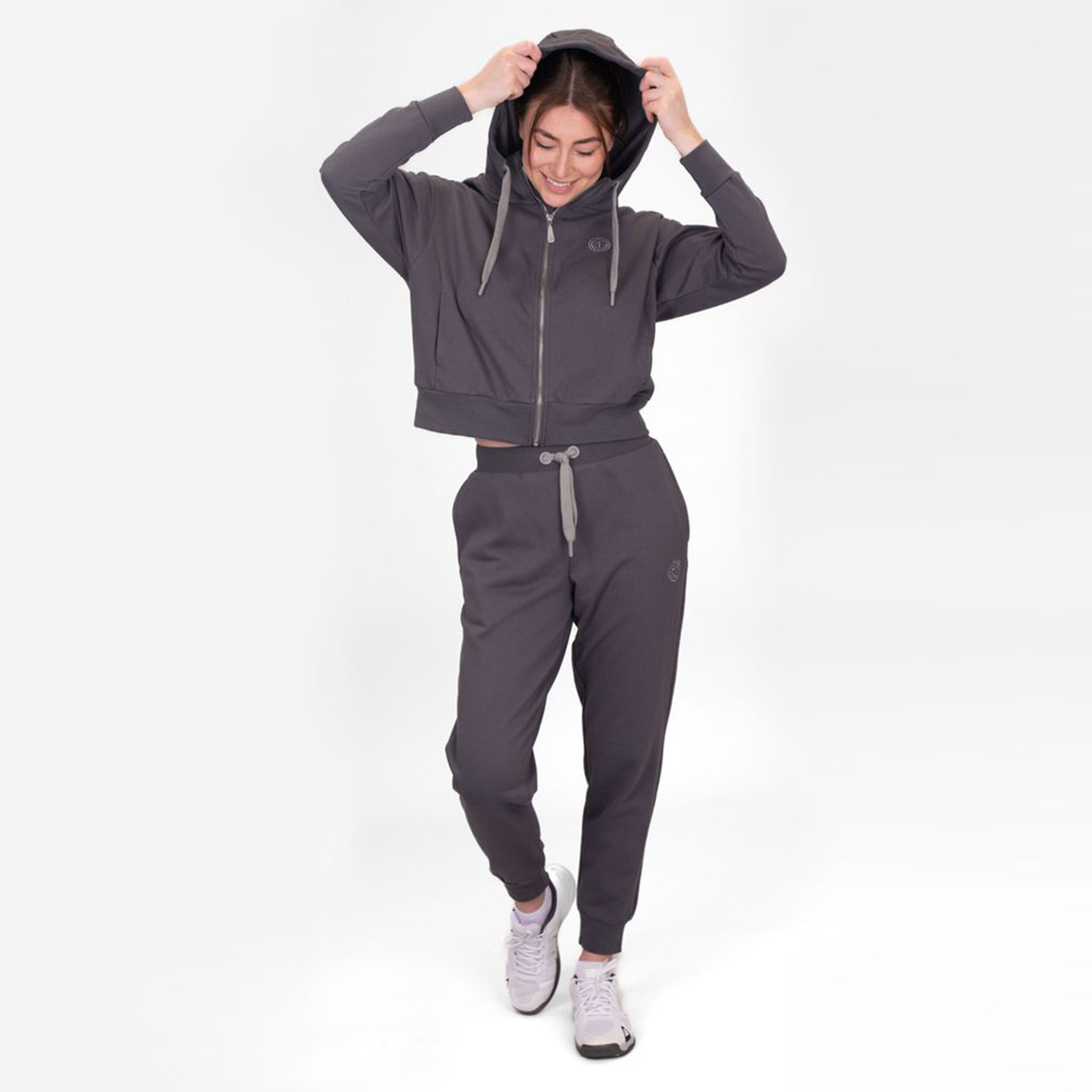 Chill Trainingsjacke Damen - Dunkelgrau